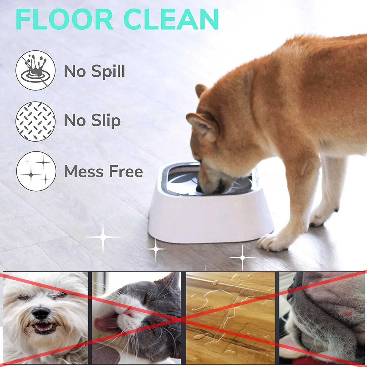 No-Spill Vehicle Pet Water Bowl